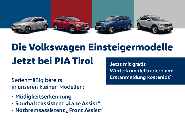 Die Volkswagen Einsteigermodelle